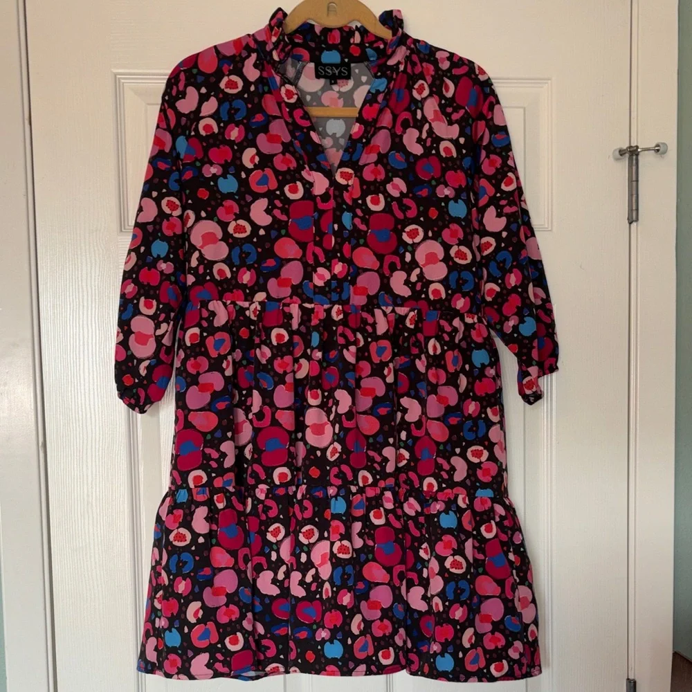 Nwot SSYS Colorful Patterned mini Dress - Picture 4 of 6